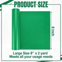Tapete de Silicona Antideslizante de 8" x 6 pies, Verde, Cortable, de Grado Alimenticio Mesas y Bandejas para Sillas de Ruedas para Rehabilitación de Personas Mayores