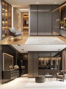 Modern Wooden Adjustable <strong>Wardrobe</strong> Tall <strong>Storage</strong> <strong>Unit</strong> with Slatted Doors for Breathability Bedroom Hallway &amp; Hotel Use - Product Image 2