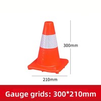 Cône de signalisation routière réfléchissant en PVC 30cm/70cm/90cm Rouge Blanc, Poteau de délimitation au sol sans alimentation électrique