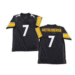 Maglia da Rugby Vintage da Uomo con Cuciture Stile Retrò Rod Woodson Donnie Shell Franco Harris Merril Hoge Lynn Swann Taglie S-3XL Spedizione Rapida - Product Image 2