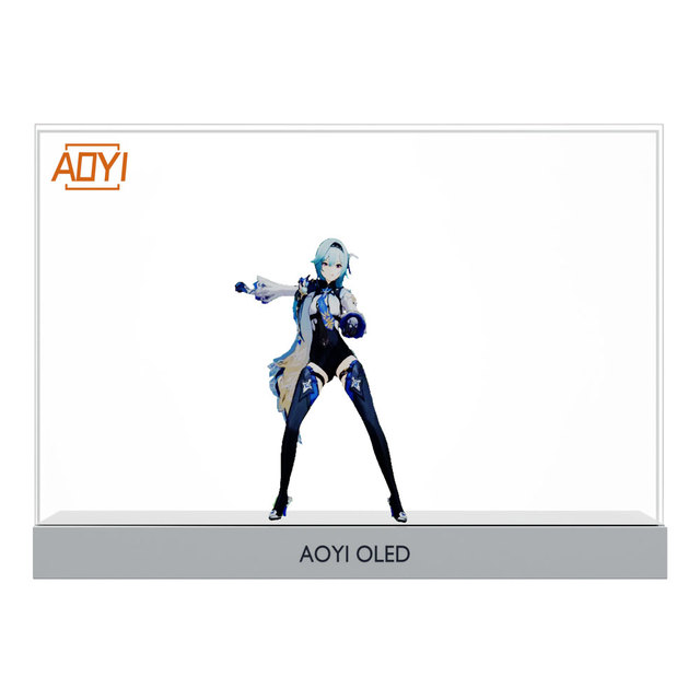 Portable Transparent OLED Touch Screen Display for Trade Shows