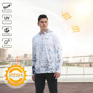 Camicia da <span class=keywords><strong>Pesca</strong></span> OEM ad Alta Elasticità, Impermeabile e Antivento con Cappuccio, Protezione Solare UPF 50+, Morbida e Setosa, Abbigliamento Outdoor - Product Image 5