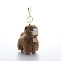 Nouveau porte-clés pendentif en polaire douce Beibei Alpaca, jouet en peluche, ornements de sac, poupée agneau