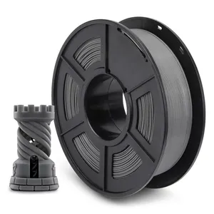 Çin yapımı malzemeleri 3d yazıcı siyah/beyaz/gri icolor 1.75mm pla + filament uzun garanti ile 3d baskı filamentler