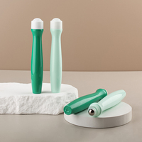 Flacon roll-on ovale OEM en PP de 15 ml pour emballage de savon liquide et d'huiles essentielles avec bouchon à vis, couleur et logo personnalisés