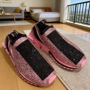 Zapatos Casuales de Lujo con Diamantes para Hombre, con Tela Elástica para un Calzado Cómodo, y Zapatos para Caminar para Mujer - Product Image 3