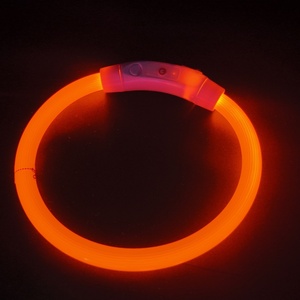 ปลอกคอสุนัขแบบ LED ชาร์จไฟผ่าน USB วัสดุโพลีเอสเตอร์ ปลอกคอสัตว์เลี้ยงทันสมัย ป้องกันการสูญหาย ปลอดภัยในเวลากลางคืน สำหรับสัตว์เลี้ยง - Product Image 5