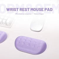 Repose-poignets personnalisé Purple Cloud, petit tapis de souris en caoutchouc pour le jeu, tapis de souris en mousse à mémoire de forme, accessoires informatiques pour le bureau et les joueurs