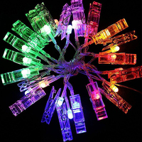Guirlande lumineuse 50 Led avec clips, alimenté par batterie, prix de gros