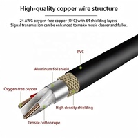 Câble audio OEM TRS mâle 6,35 mm vers XLR femelle 3 broches, plaqué or, double blindage, cuivre PVC, 1/3/5/10 m pour microphone, haut-parleur, radio