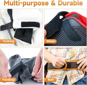 Großhandel 2cm Nylon Haken und Schlaufen verschluss in Schwarz für Kleidung Taschen Schuhe - Product Image 6