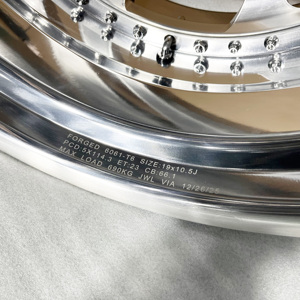 Кованые диски на заказ, <span class=keywords><strong>2</strong></span>/<span class=keywords><strong>3</strong></span> части, 5x114.<span class=keywords><strong>3</strong></span>, хромированные, с глубоким ободом, 16-26 дюймов, 5 спиц, <span class=keywords><strong>3</strong></span>/<span class=keywords><strong>2</strong></span> части, кованые диски - Product Image 6