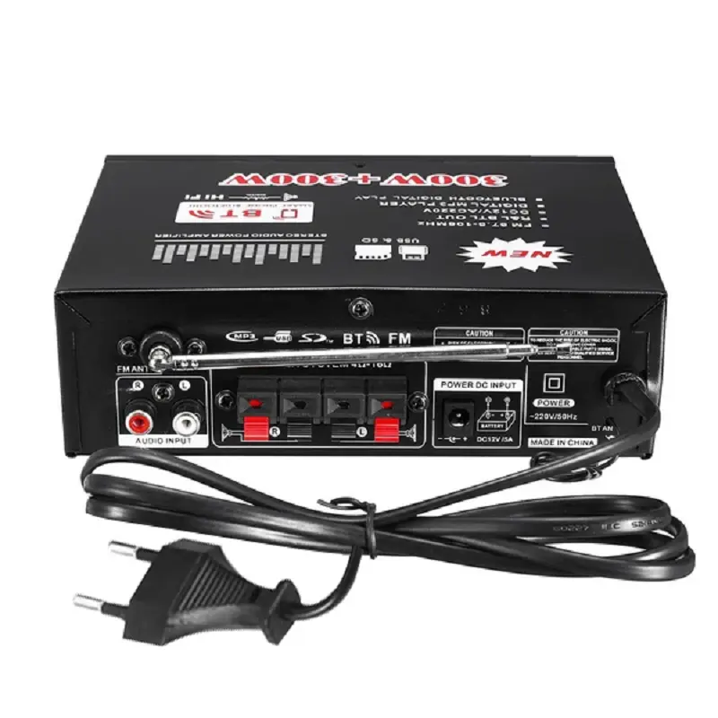 BT-298A digitale HIFI Audio Stereo amplificatore di potenza 300W + 300W amplificatori Bluetooth 12V/ 220V