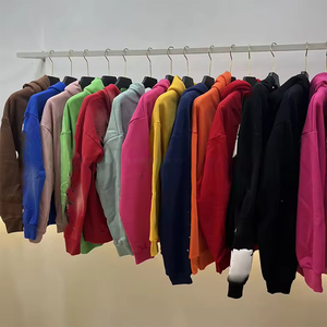 เสื้อวอร์มผู้ชายใส่ได้ทั้งชายและหญิงรุ่นเฮฟวี่เวทโอเวอร์ไซส์สำหรับสตรีทแวร์พลอยเทียมเป็นมิตรต่อสิ่งแวดล้อม - Product Image 2