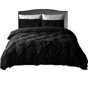 3 pezzi all'ingrosso biancheria da letto per la casa, senza <span class=keywords><strong>lenzuola</strong></span>, morbido poliestere grigio tirante fiore europeo regina re copripiumino con federa Set - Product Image 4