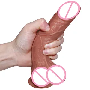 Manufacturer Dildo Silicone Large Simulated Penis Men's Big Cock Sex Toys Double Layers Liquid Silicone Dildo