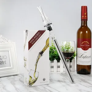 Stik Pendingin Anggur Cepat 2-In-1 Stainless Steel Portabel Kualitas Tinggi dengan Pourer Wine Cooling Stick Drinking Chiller