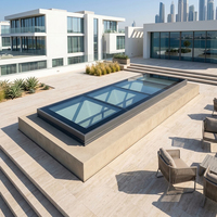 Ventana de Techo de Vidrio Abatible de Aluminio de 70 Grados para Ventilación de Áticos de Casas de Campo Europeas, Diseño Personalizado