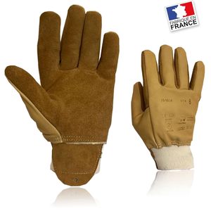 <span class=keywords><strong>Gants</strong></span> en cuir français anti-coupure, imperméables et antidérapants pour la protection des paumes, résistants aux perforations et aux déchirures, pour le jardinage et la manipulation des épines. - Product Image 3