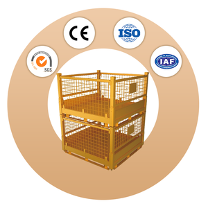 Xuất khẩu bao bì kim loại <span class=keywords><strong>container</strong></span> đóng mở đôi Tier dây lưới lưu trữ lồng thiết kế với vận chuyển quốc tế tiêu chuẩn - Product Image 1