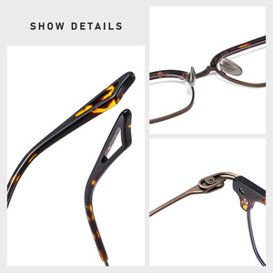 Novedad 2025: Monturas de Gafas Retro de Titanio para Hombre, al por Mayor, de Moda, para Negocios, Ópticas - Product Image 2