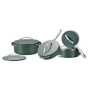Home Party 8PCs <span class=keywords><strong>Keep</strong></span> Food Warm Granite Cookware Set Nueva llegada Venta caliente Sopa Olla Cazuela Herramientas de cocina - Product Image 2