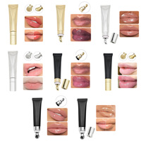 Gloss repulpant extrême végétalien transparent longue tenue et brillant effet injection, format voyage avec marque privée, volume maximal