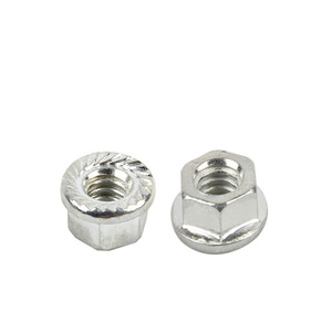 น็อตหน้าแปลน M4-M16 ชุบสังกะสี สีเงิน มาตรฐาน GB6170-86 ระดับ 4.8 อุปกรณ์ยึดสำหรับซ่อมและเปลี่ยนอะไหล่จักรยาน - Product Image 1