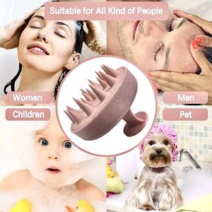 Direct Factory Private Logo Eco-Friendly Wheat Straw & Silicone <b>Scalp</b> <b>Massager</b> Shampoo Brush with Paddle Design - Product Image 5