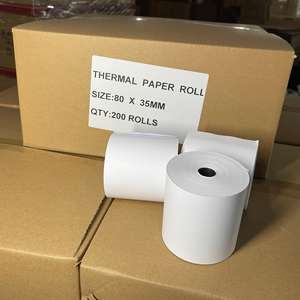 Rollo de Papel Térmico de 57x40mm, Papel de Recibo para Caja <span class=keywords><strong>Registradora</strong></span> y Punto de Venta, Premium, Libre de BPA - Product Image 5