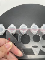 Bouteilles de peinture en plastique transparentes vides de 3 ml, mini pots de peinture transparents, pots de stockage de pigments pour le dessin, la peinture, l'artisanat, le bricolage