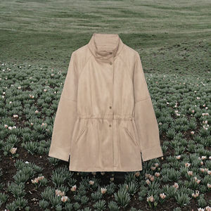 Veste décontractée ample à manches longues pour femme, respirante, 100 % polyester, nouvelle mode rétro avec fermeture éclair, collection Printemps/Automne 2026 - Product Image 2