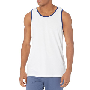 Hot Sale <b>Men's</b> Workout Tank Top Best Price Low MOQ Plus Size Knitted Fitness <b>Singlet</b> - Product Image 4