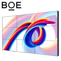 BOE 55 pulgadas empalme LCD Video pared pantalla frontal mantenimiento gabinete montaje en pared OEM con soporte de gráficos para animación