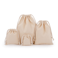 Pochette en coton mousseline vintage avec cordon de serrage, écologique et réutilisable, pour emballage de bijoux, sac anti-poussière tendance pour le printemps et l'été, vente en gros