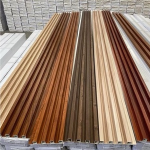 Chất lượng cao màu đen cơ sở Hội Đồng Quản trị <span class=keywords><strong>WPC</strong></span> PVC tường Bảng điều khiển <span class=keywords><strong>WPC</strong></span> rãnh tường Bảng gỗ thay thế - Product Image 4