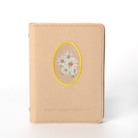 Carnet de notes A6 personnalisé en tissu, reliure rigide brodée, pour l'école, le bureau ou comme cadeau – Vente en gros