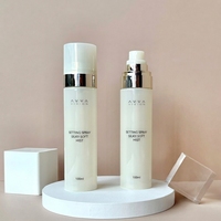 Flacon pulvérisateur en plastique PET personnalisé de 100 ml, pulvérisateur à fine brume plaqué or avec bouchon, maquillage, soin personnel, soin de la peau