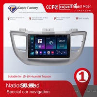 Pour Tucson 15-19 Système de navigation du tableau de bord Android intégré GPS - Caméra de recul intégrée Tout-en-un Grand écran