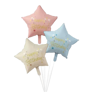 Palloncini in Foil Gonfiabili Opachi Rosa e Blu a Forma di Stella, Personalizzabili con Logo, per Compleanni, San Valentino, Baby Shower - Product Image 2