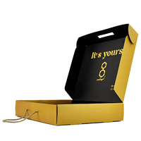 Boîte-cadeau de qualité supérieure avec logo personnalisé Boîte d'emballage de luxe magnétique avec poignée en papier de carton pour sweat à capuche chaussures vêtements