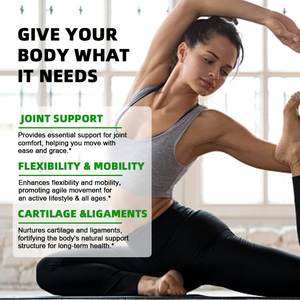 <span class=keywords><strong>Glucosamine</strong></span> Chondroïtine Collageen <span class=keywords><strong>Capsules</strong></span>, voedingssupplement ter ondersteuning van de gewrichten, voor volwassenen, bevordert de bewegingsvrijheid. - Product Image 2