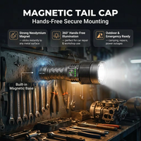 Lampe torche LED haute puissance, super lumineuse, rechargeable, en alliage d'aluminium, longue portée, pour le camping, la randonnée, la pêche nocturne