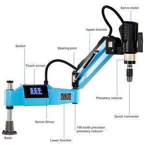 Máquina de roscar eléctrica con pantalla táctil inteligente, dispositivo de golpeo eléctrico con pantalla - Product Image 1