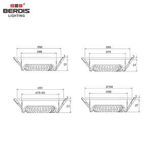 Boîte <span class=keywords><strong>d</strong></span>'alimentation Zigbee Wifi IP65 IP44 ultra-mince, downlight LED carré, éclairage intelligent RGBCW, spot encastré LED, 3000K 7W downlight - Product Image 6