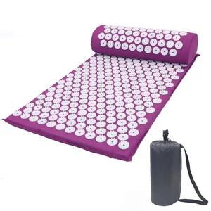 2021 wholesale Eco-friendly accupressure mat massage mats full-body Relaxation and Pain Relief acupressure mat and pillow