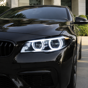 Fari a <span class=keywords><strong>LED</strong></span> BK per <span class=keywords><strong>BMW</strong></span> Serie 5 <span class=keywords><strong>F10</strong></span> 2011-2017, Gruppo Ottico con Angel Eyes e Luci Diurne, Aggiornamento Fari Anteriori - Product Image 5