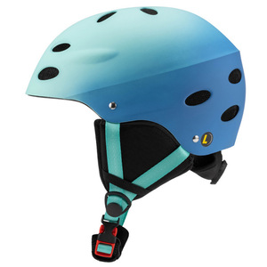 Casque de ski taille unique noir avec sangle vert citron, protection pour sports d'hiver, pour adultes et enfants - Product Image 4