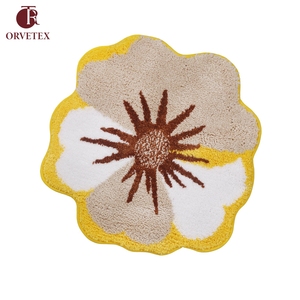 Tapis en polaire corail floqué, antidérapant et ignifuge, en fibre 100 % polyester, de forme spéciale, personnalisé par l'usine Orvetex - Product Image 2