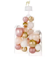 Ensemble de vente en gros de support de gâteau en acrylique transparent rectangle moderne pour l'affichage de table de mariage